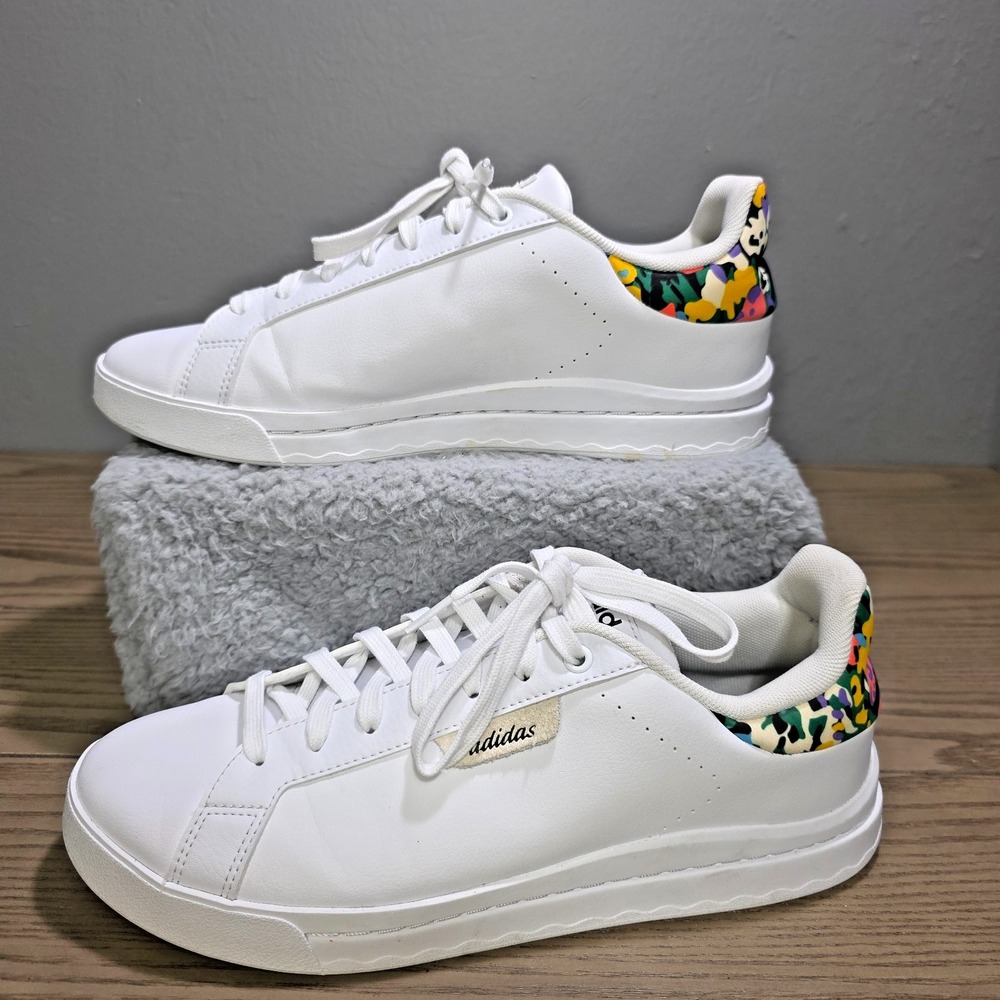 Adidas Court Silk Farm Rio Collaboration White Tennis Shoes Size 9.5 GZ9687‎
